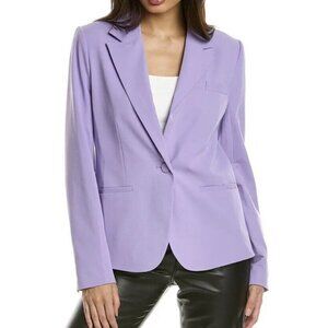 Tanya Taylor sz 0 Blazer Lilac Purple Andie Single Button Classic Designer